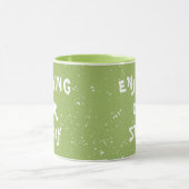 ストーリーを楽しむ白丸かわいい白文字 マグカップ (中央)