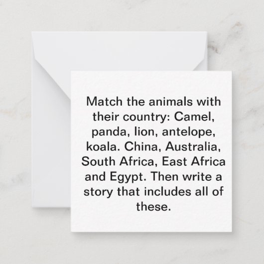 ストーリーアイディアカード ノートカード (裏面)