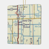 ストーリーシティIAヴィンテージマップ セラミックオーナメント (左)