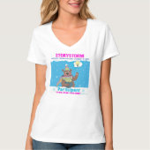 ストーリーストーム2024女性Vネック参加者T型 Tシャツ (正面)
