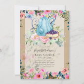 ストーリータイムティーパーティーベビーシャワー招待状 招待状 (正面)