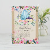 ストーリータイムティーパーティーベビーシャワー招待状 招待状 (スタンド正面)