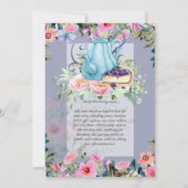 ストーリータイムティーパーティーベビーシャワー招待状 招待状 (裏面)