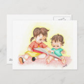 ストーリータイム – Little Loves Art ポストカード (正面/裏面)