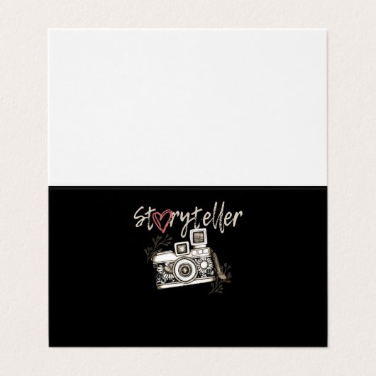 ストーリーテラーカメラ写真撮影クール者 名刺 (外部フラット)