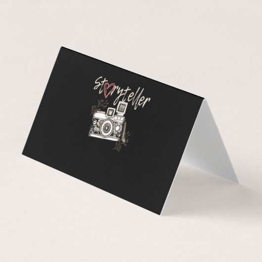 ストーリーテラーカメラ写真撮影クール者 名刺 (正面)