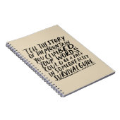 ストーリーテラーノートモーガンハーパーニコルズ引用文 ノートブック (右側)