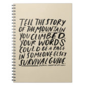 ストーリーテラーノートモーガンハーパーニコルズ引用文 ノートブック (正面)