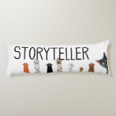 ストーリーテラー心地よい：キャットポーエド抱き枕 ボディピロー (裏面)