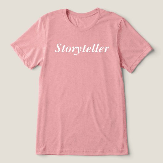 ストーリーテラー 作家 ライター 映像作家 詩人 ギフト トライブレンドTシャツ (デザイン正面)