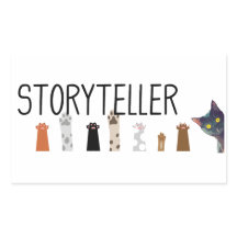 ストーリーテリングの手の仕事 – 作家のステッカー