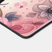 ストーリーテリングピンクチャームフラフガーリーライター デスクマット (コーナー)