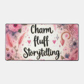 ストーリーテリングピンクチャームフラフガーリーライター デスクマット (正面)