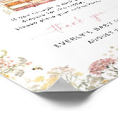 ストーリーブックおむつラッフルの看板ワイルドフラワーの章 ポスター (角)