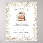 ストーリーブックおむつラッフルの看板ワイルドフラワーの章 ポスター (正面)