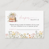 ストーリーブックおむつラッフルインサートカードワイルドフラワー エンクロージャーカード (正面)