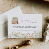 ストーリーブックおむつラッフルインサートカードワイルドフラワー エンクロージャーカード