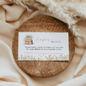 ストーリーブックおむつラッフル挿入リクエストガールフローラ エンクロージャーカード