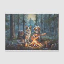 ストーリーブックのキャンプファイアの犬たち、アウトドアミュージック