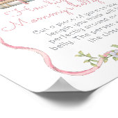 ストーリーブックのヴィンテージピンクボウどのように大きいmommys腹 ポスター (角)