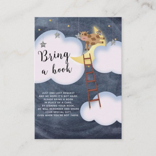 ストーリーブックの子供部屋韻Bring A Book Requestベビー エンクロージャーカード (正面)