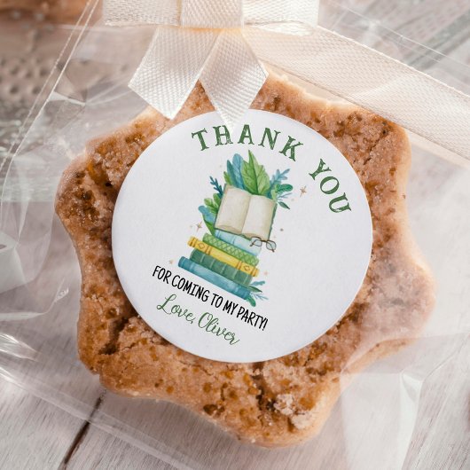 ストーリーブックの新しいチャプター誕生日 ラウンドシール