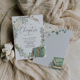 ストーリーブックをテーマにしたブックジェンダーニュートラル赤ちゃんシャワー 招待状