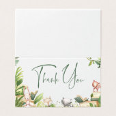 ストーリーブックをテーマにしたベビーシャワーサンキューカード (外部フラット)