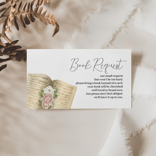 ストーリーブックをテーマにした新しいチャプターブックリクエスト エンクロージャーカード