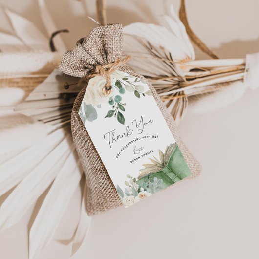 ストーリーブックをテーマにした新しいチャプター赤ちゃんシャワー ギフトタグ