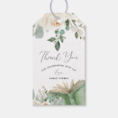 ストーリーブックをテーマにした新しいチャプター赤ちゃんシャワー ギフトタグ (正面)