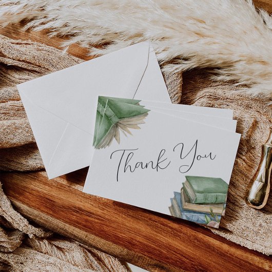 ストーリーブックをテーマにした新しいチャプター赤ちゃんシャワー サンキューカード