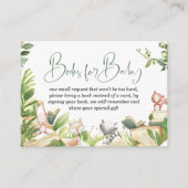 ストーリーブックをテーマにした赤ちゃんシャワーベビー エンクロージャーカード (正面)