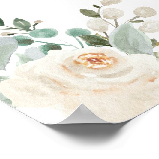 ストーリーブックをテーマにした赤ちゃんシャワー歓迎サイン ポスター (角)