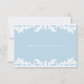 ストーリーブックウェディングRSVPカードの後に幸せに 出欠カード (裏面)