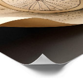 ストーリーブックウォーターカラーパリサイクリング ポスター (角)