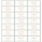 ストーリーブックウッドランドキツネベビーシャワーゲストアドレス シール (正面)