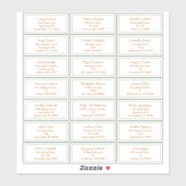 ストーリーブックウッドランドキツネベビーシャワーゲストアドレス シール