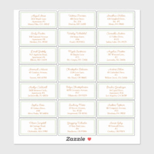 ストーリーブックウッドランドキツネベビーシャワーゲストアドレス シール