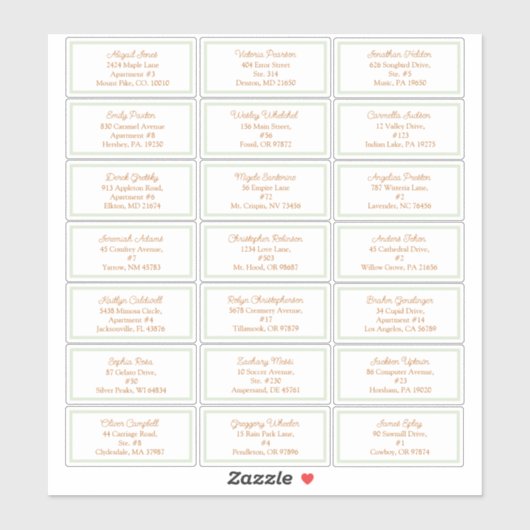 ストーリーブックウッドランドキツネベビーシャワーゲストアドレス シール (シート)