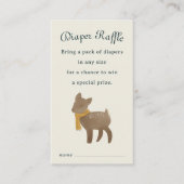 ストーリーブックウッドランドフレンズおむつラッフルエンクロージャ エンクロージャーカード (正面)