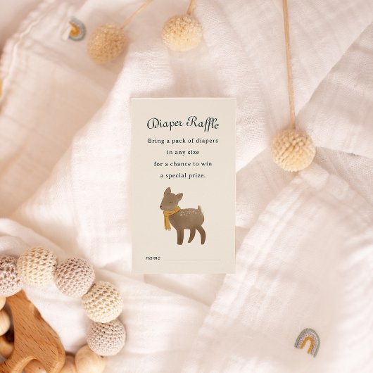 ストーリーブックウッドランドフレンズおむつラッフルエンクロージャ エンクロージャーカード