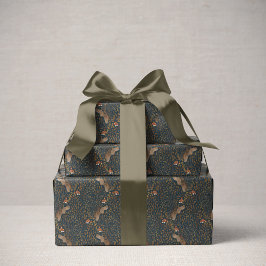 ストーリーブックウッドランドフレンズ眠いリスの森 ラッピングペーパー