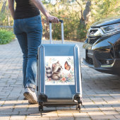 ストーリーブックウッドランドベビーアライグマとバタフライ シール (スーツケースインサイチュ)