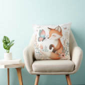 ストーリーブックウッドランドベビーキツネと蝶 クッション (椅子)