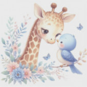 ストーリーブックウッドランドベビーズキリンとブルーバード シール (正面)