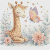 ストーリーブックウッドランドベビーズキリン・バタフライ シール (正面)