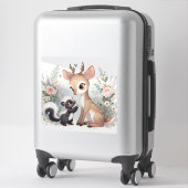ストーリーブックウッドランドベビーズスカンクアンドディアー シール (スーツケース)