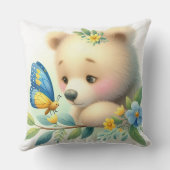 ストーリーブックウッドランドベビーズベア&バタフライ クッション (裏面)