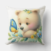 ストーリーブックウッドランドベビーズベア&バタフライ クッション (正面)